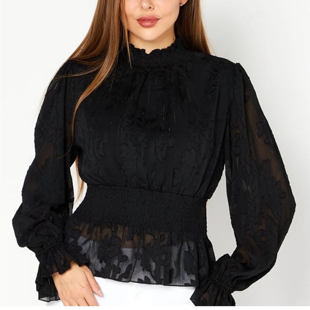 Anthropologie o.p.t black blouse
